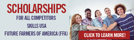 Scholarships for All Competitors Skills USA Future Farmers of America